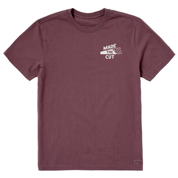Life is Good Men's Made the Cut Short Sleeve Crusher Tee