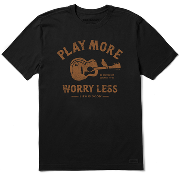 Life is Good Men's Guitar Play More Crusher Tee