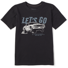 Life is Good Kids Let's Go Drag Race Car Crusher Tee