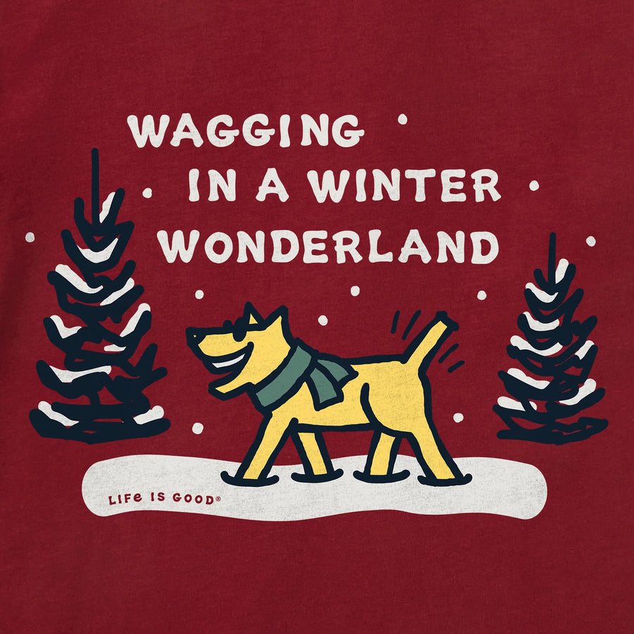 Life is Good Toddler Wagging Wonderland Rocket Long Sleeve Crusher Tee