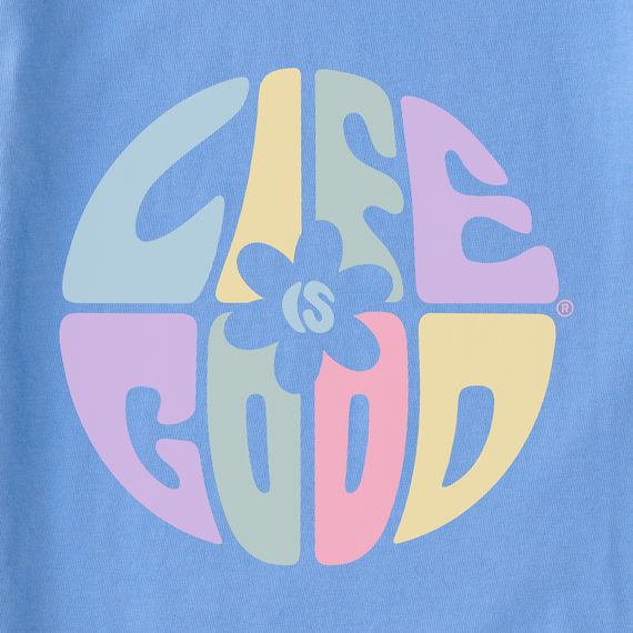 Life is Good Women's Daisy Circle Psychedelic Simply True Fleece Hoodie