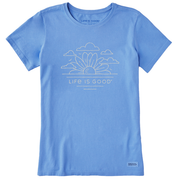 Life is Good Women's Sunflower Sunrise Crusher Tee