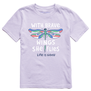 Life is Good Kids Brave Wings Crusher Tee