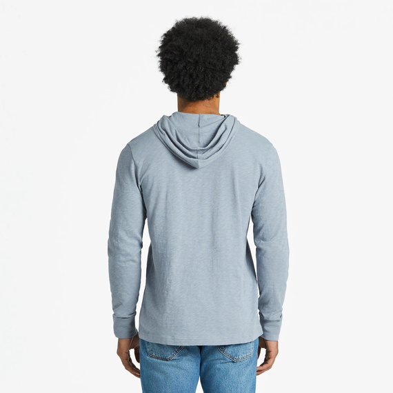 Life is Good Men's Fishscape Textured Slub Hoodie