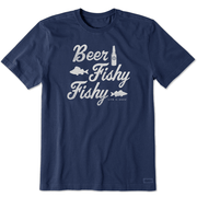 Life is Good Men's Beer Fishy Fishy Crusher Tee