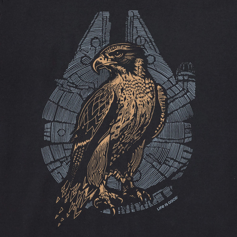 Life is Good Men's Millennial Falcon Crusher Tee