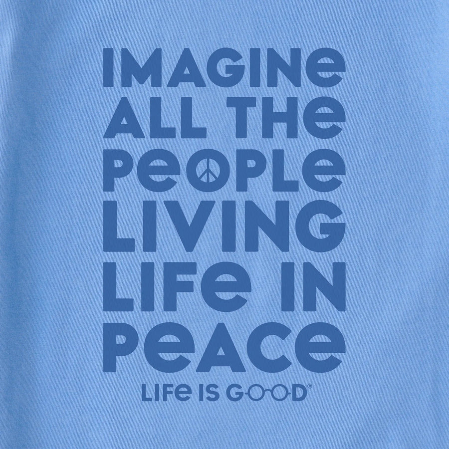 Life is Good Women's Imagine All The People Crusher Lite Tee