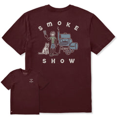 Life is Good Men's Jake & Rocket Smoke Show Crusher Tee