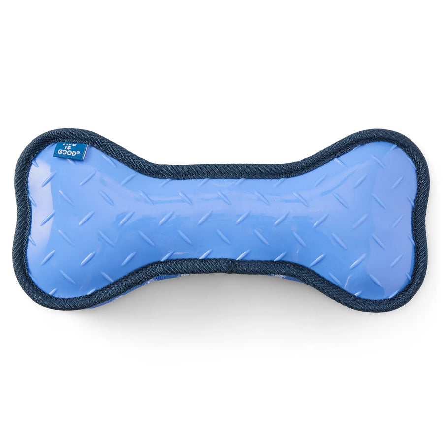 Life is Good Snowflakes Jumbo Oxford Bone Dog Toy