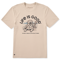 Life is Good Men's Best Things Adirondack & Dog Crusher Lite Tee