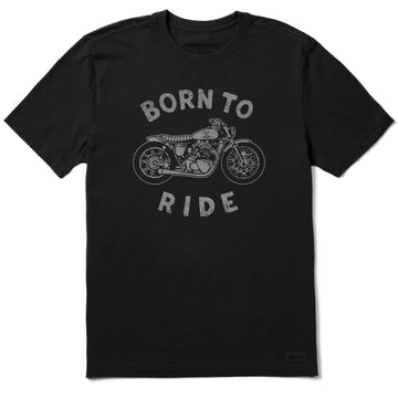 Life is Good Men's Born to Ride Motorcycle Crusher Tee