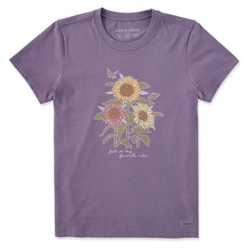 Life is Good Women's Fall is my Favourite Colour Crusher Tee