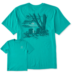 Life is Good Men's Savour the Stillness Crusher Lite Tee