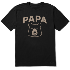 Life is Good Men's Papa Bear Head Crusher Lite Tee