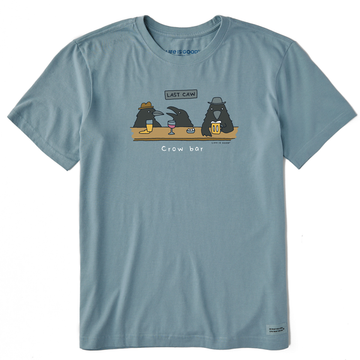 Life is Good Men's Crow Bar Last Caw Crusher Lite Tee