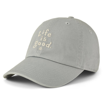 Life is Good Vintage Wordmark Stacked Chill Cap