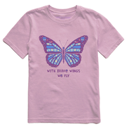 Life is Good Kids With Brave Wings Butterfly Crusher Tee