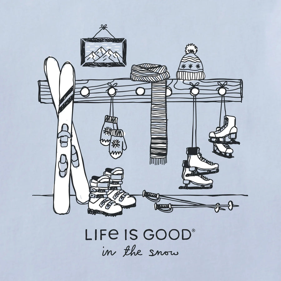 Life is Good Women's Life is Good in the Snow Long Sleeve Crusher Tee