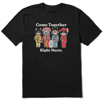 Life is Good Men's Come Together Right Meow Crusher Tee