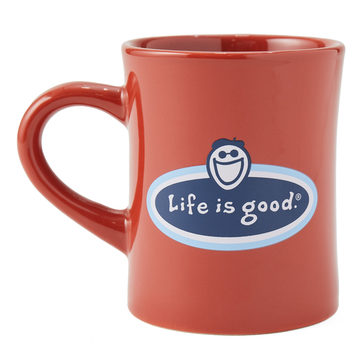 Life is Good Jake Face LIG Oval Diner Mug