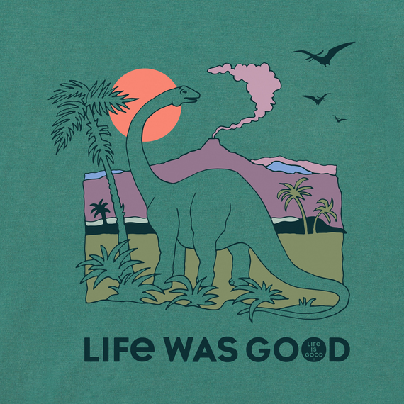 Life is Good Toddler Dinosaur Life was Good Long Sleeve Crusher Tee