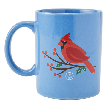 Life is Good Holiday Cardinal Jake's Mug