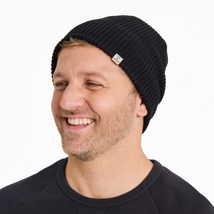 Life is Good Adult Solid Mariner Beanie