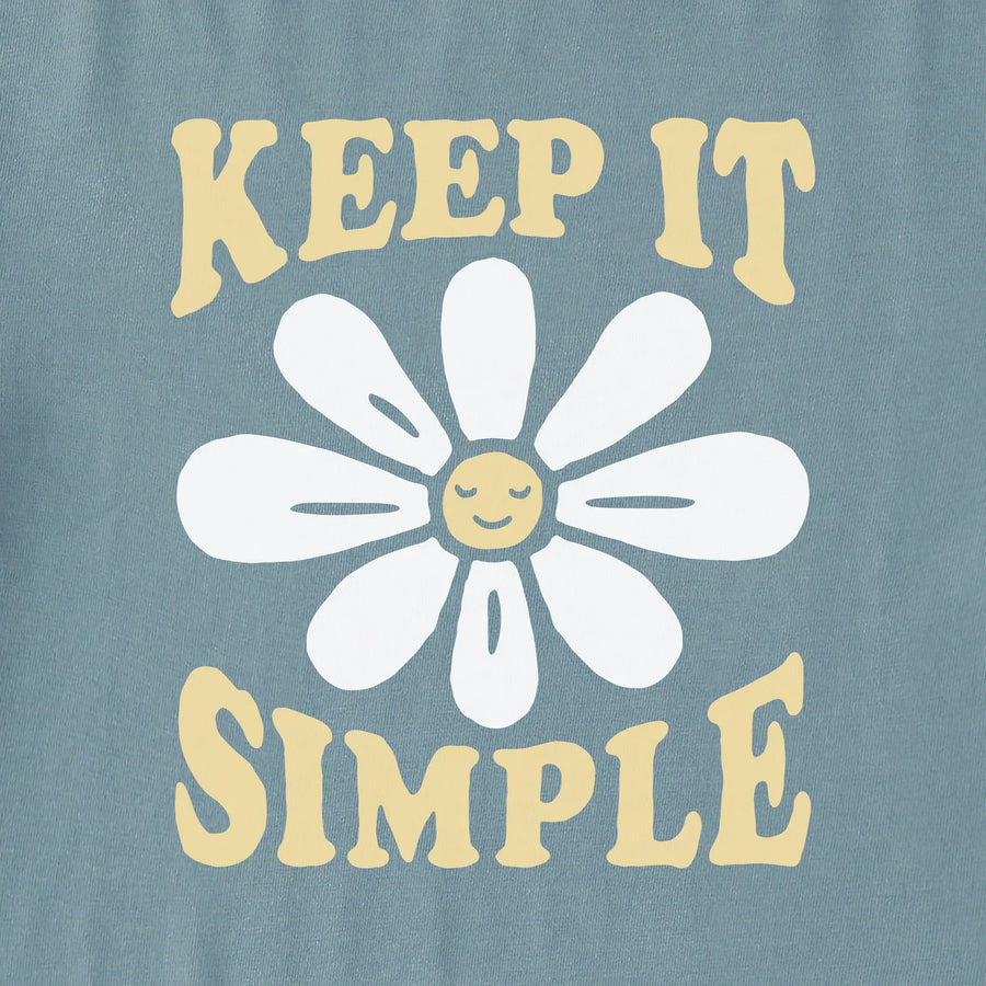 Life is Good Women's Keep it Simple Daisy Smile Crusher Flex Hoodie Tunic