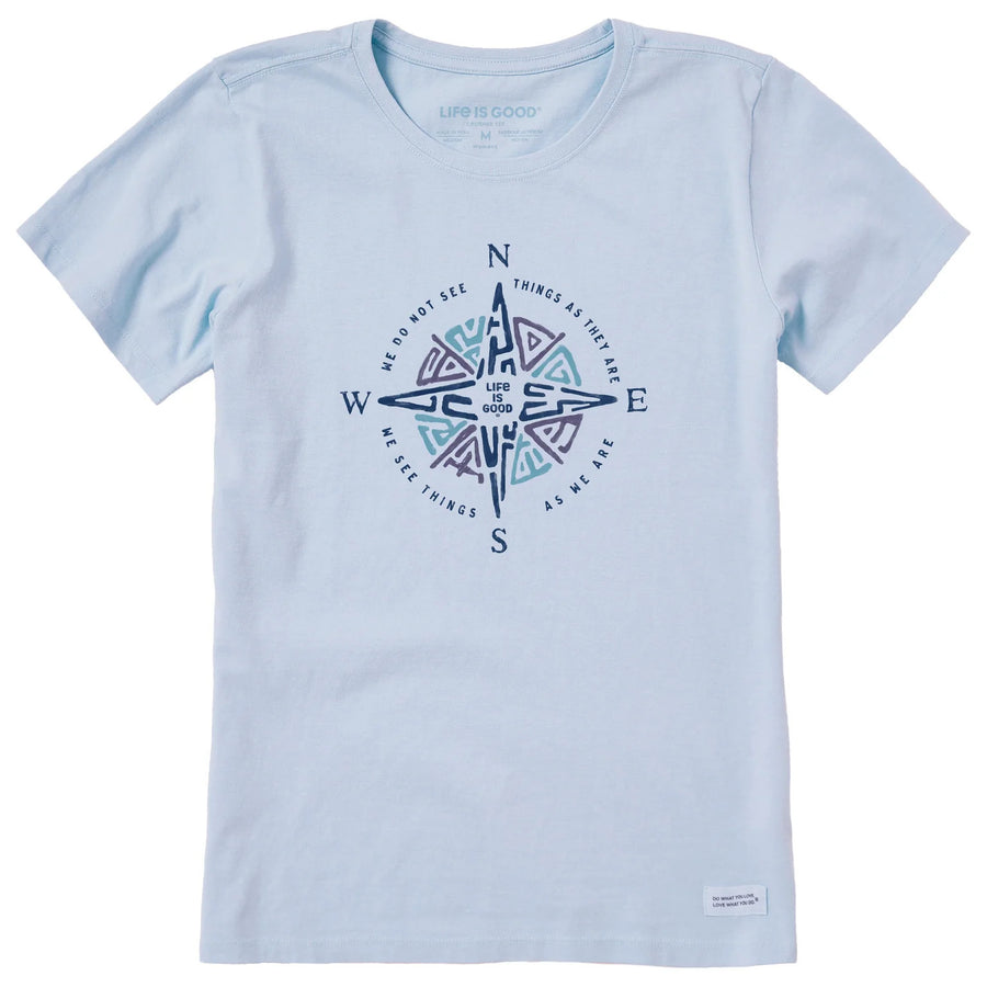 Life is Good Women's Tribal Compass Crusher Tee
