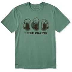 Life is Good Men's I Like Crafts Beers Crusher Tee