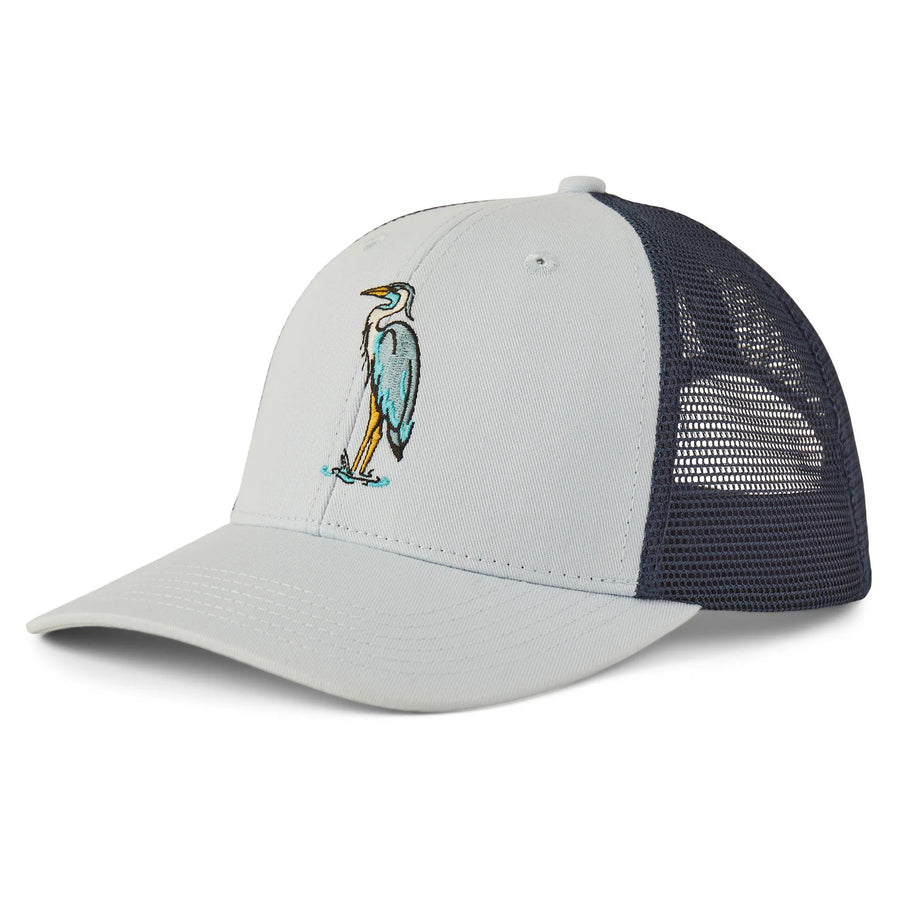 Life is Good Great Blue Heron Trucker