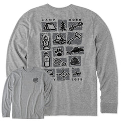 Life is Good Men's Camp More Long Sleeve Crusher Tee