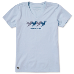 Life is Good Women's Rally Hummingbirds Crusher Lite Vee
