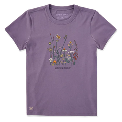 Life is Good Women's Realaxed Wildflowers Crusher Tee