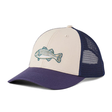 Life is Good Striped Bass Trucker Cap