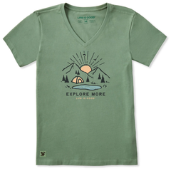 Life is Good Women's Explore More Vista Crusher Vee
