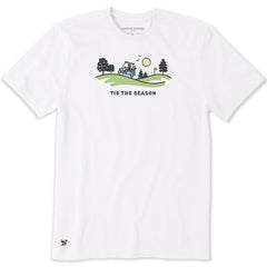 Life is Good Men's Tis the Season Golf Cart Vista Crusher Lite Tee