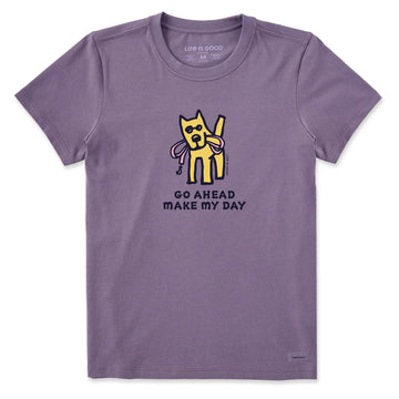 Life is Good Women's Go Ahead Make My Day Crusher Tee