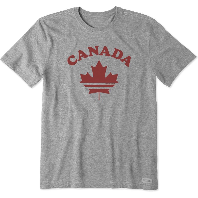 Life is Good Men's Clean Canada Maple Crusher Tee