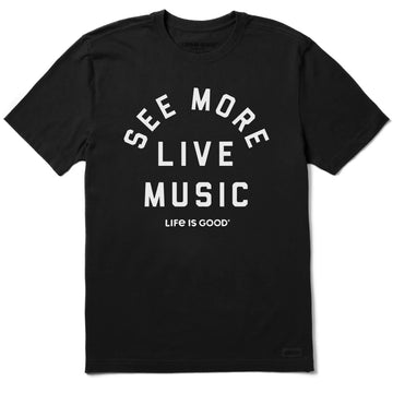 Life is Good Men's See More Live Music Crusher Lite Tee