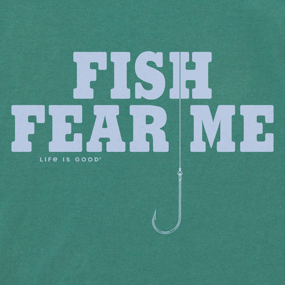 Life is Good Men's Fish Fear Me Hook Crusher Tee