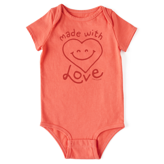 Life is Good Baby Made with Love Crusher Bodysuit