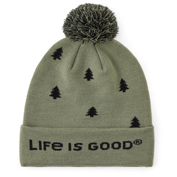 Life is Good Simple Pine Pattern So Chill Beanie