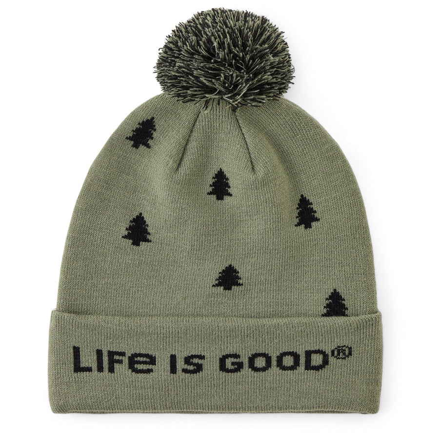 Life is Good Simple Pine Pattern So Chill Beanie
