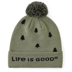 Life is Good Simple Pine Pattern So Chill Beanie