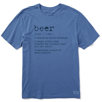 Life is Good Men's Beer Defined Crusher Tee