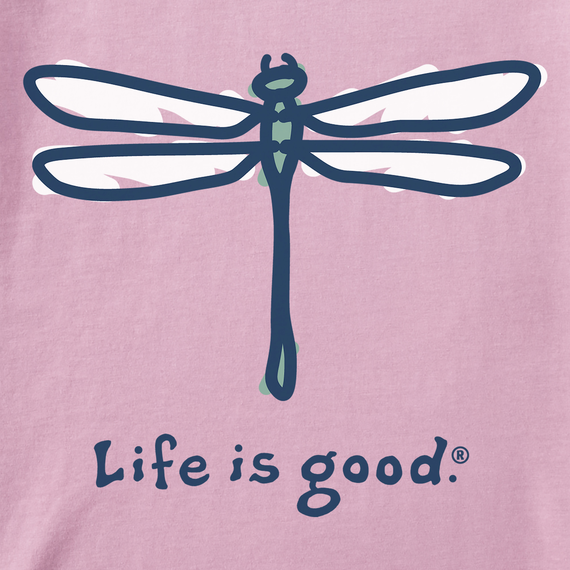 Life is Good Women's Dragonfly Crusher Vee