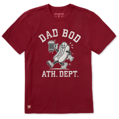 Life is Good Men's Dad Bod Mascot Hotdog Crusher Lite Tee