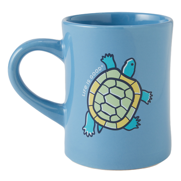 Life is Good Peace Turtles Diner Mug