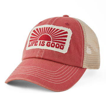 Life is Good Horizontal Sunburst Old Favourite Mesh Back Cap